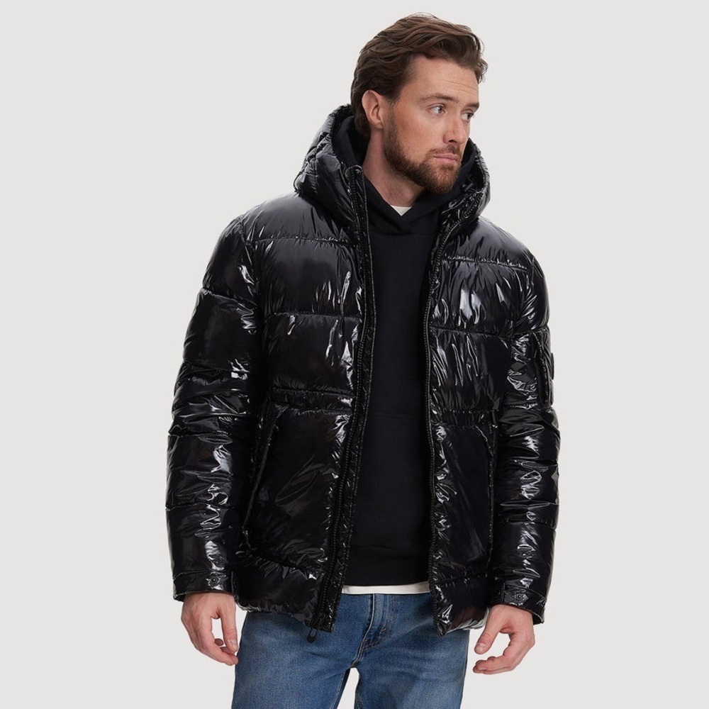 NOIZE Cooper Short Length Puffer Jacket Coat Mens Size Large